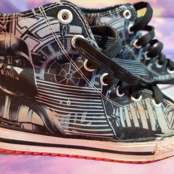 Skechers Star Wars Darth Vader High Top Shoes Size 3 GUC - Picture 4 of 16